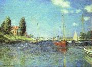 Claude Monet Red Boats at Argenteuil oil on canvas